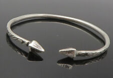 925 Sterling Silver - Vintage Sculpted Arrow Ends Petite Cuff Bracelet - BT5637 comprar usado  Enviando para Brazil