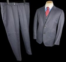 Bespoke Scabal 3 Piece Suit 42S / 38S Blue Scabal Panorama Edition Rare Wedding for sale  Shipping to South Africa