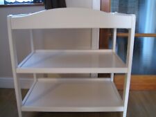 WHITE WOODEN BABY CHANGING UNIT/TABLE for sale  ROMNEY MARSH