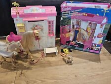 De colección 1995 Barbie alimentación diversión estable algunos accesorios y caballo leonado caminando segunda mano  Embacar hacia Mexico