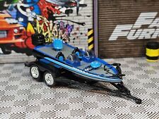JOHNNY LIGHTNING BASSIN USA DANNY BRAUER BASS BOAT DIECAST Trailer Loose Fishing for sale  Shipping to South Africa