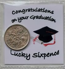 Graduation lucky sixpence for sale  HERNE BAY