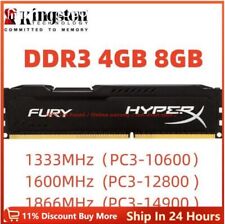 HyperX FURY DDR3 4GB 8GB 1600 1866 1333 MHz Desktop RAM Speicher DIMM 240pins comprar usado  Enviando para Brazil