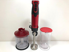 Sensio Home 1000W Stainless Steel Stick Immersion Hand Blender Red NO WHISK for sale  Shipping to South Africa