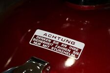 Honda tankaufkleber deutsch gebraucht kaufen  Pfeddersh.,-Horchh.