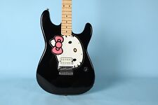 Guitarra elétrica preta Hello Kitty Fender Squire 2005 comprar usado  Enviando para Brazil