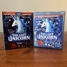 SIGNED PETER BEAGLE The Last Unicorn Blu-ray DVD 2 Disc Set Animated Classic for sale  Shipping to South Africa