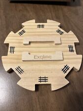 Cubo de madeira Exqline para dominós de trem mexicanos com fundo feltrado trem mexicano comprar usado  Enviando para Brazil