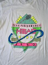 Camiseta Tenis Vintage Años 90 Neon Head Peak Performance Para Hombre Talla Grande EE. UU. segunda mano  Embacar hacia Argentina