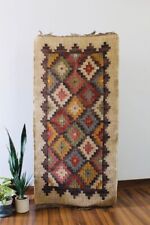 Usado, Alfombra Kilim hecha a mano alfombra rectangular antigua lana yute sala de estar alfombra corredor segunda mano  Embacar hacia Argentina