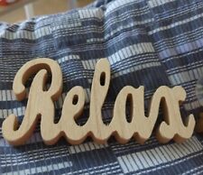 Relax wooden plaque for sale  TAMWORTH