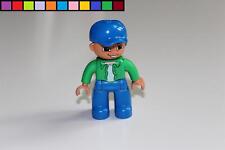 Lego Duplo - Figur - Mann - blaue Mütze - Arbeiter na sprzedaż  Wysyłka do Poland