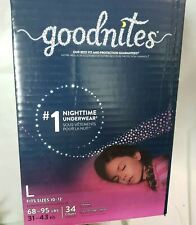 GoodNites Girls' Nighttime Bedwetting Underwear, Large 10/12 - 34Ct for sale  Shipping to South Africa
