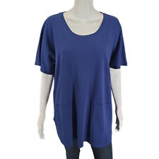 Camiseta Isaac Mizrahi Live Essentials Modern Everyday Top X-Grande Tamanho Azul comprar usado  Enviando para Brazil