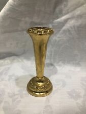 Gold plated vase for sale  HALIFAX