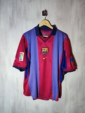 FC Barcelona 2000 2001 home Sz XL Nike shirt jersey kit soccer football maiilot for sale  Shipping to South Africa