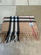 Burberry scarf khaki for sale  WOKING