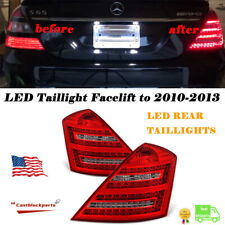 Lanternas traseiras de atualização LED vermelho 2010-13 para 07-09 Mercedes S Class W221 S550 S63 aparência comprar usado  Enviando para Brazil