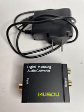 Convertidor de audio RCA óptico digital coaxial a analógico Musou con adaptador de alimentación segunda mano  Embacar hacia Argentina