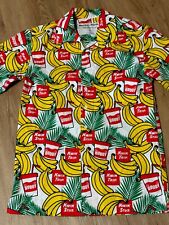 ~~Camisa con botones de viaje Kwik PEQUEÑA Amarillo Rojo Verde Banana Star Merchandising... ¡EXCELENTE EN EXCELENTE CONDICIÓN!¡! segunda mano  Embacar hacia Argentina