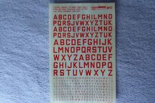 Letraset Decal Sheet M13 (RAF Markings in Red) For 1/72nd Aircraft Kits for sale  MAIDSTONE