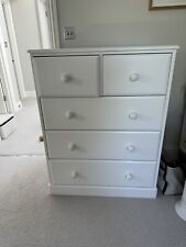 Chest drawers white for sale  LONDON