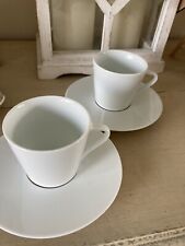 Used, Nespresso Ritual Andree Putman Set of 2 Coffee Cups & Saucers Espresso China for sale  Shipping to South Africa