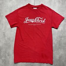 Camiseta vintage jesus tennessee river para hombre pequeña roja hecha en EE. UU. logotipo de cocaína, usado segunda mano  Embacar hacia Argentina