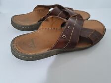Clarks leather slippers for sale  STOKE-ON-TRENT