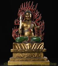 Clássico bronze pintado dourado guerreiro segurar katana Fudo Acalanatha estátua de Buda, usado comprar usado  Enviando para Brazil