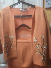Usado, Conjunto de saia lápis e jaqueta cardigã vintage Palio da Itália laranja feminina comprar usado  Enviando para Brazil
