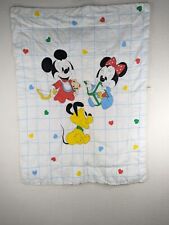 Edredón manta de cuna de colección para bebé Disney Mickey Mouse Minnie Pluto 41 x 31"" ¡Usado en excelente condición!¡!  segunda mano  Embacar hacia Argentina
