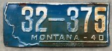 1940 montana license for sale  Bozeman