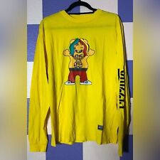NWOT Grizzly Tekashi 6ix9ine 96 Bear  on Yellow Long Sleeve Tee - Size M, used for sale  Shipping to South Africa