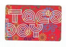 Taco Boy Gift Card - Restaurant ,Taqueria, Cantina - SC - Collectible - No Value segunda mano  Embacar hacia Mexico