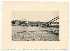 Foto gesprengte Brücke vor Warschau in Polen 1939 Wehrmacht Polenfeldzug ... ! gebraucht kaufen  Löhne