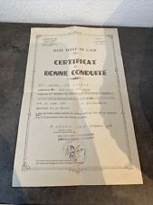 Ancien certificat bonne d'occasion  Aix-les-Bains