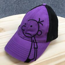 Diary Of A Wimpy Kid Baseball Cap Hat Youth Purple Black One Size Cotton Casual, used for sale  Shipping to South Africa