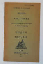 1935 note technique d'occasion  Toulon-