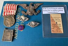 Lote de fotos original de la Primera Guerra Mundial medalla de pines insignia 27a división ejército francés 27a división segunda mano  Embacar hacia Argentina
