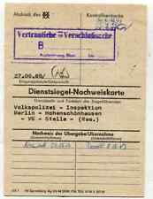 Ddr dienstsiegel nachweiskarte gebraucht kaufen  Deutschland