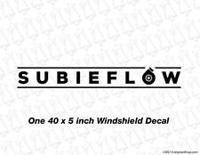 SUBIEFLOW - 40 inch Windshield Decal Banner for WRX STI Forester Crosstrek JDM for sale  Shipping to South Africa