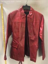 leather jacket red women for sale  Detroit