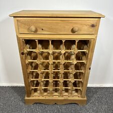 Pine Wine Cabinet 30 Bottles With Drawer Country Kitchen Cottage for sale  Shipping to South Africa