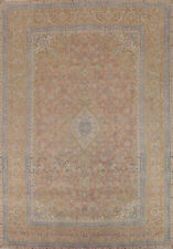 Usado, Tapete de área vintage rosa floral Kashaan feito à mão 10x13 tapete de lã tradicional comprar usado  Enviando para Brazil