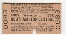 Railway ticket Southern Rly Bournemouth Belle Waterloo (608) - Southamptron Cen for sale  MIDHURST