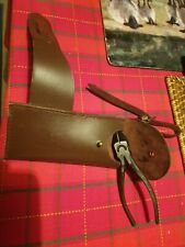 Dark brown leather for sale  WALSALL