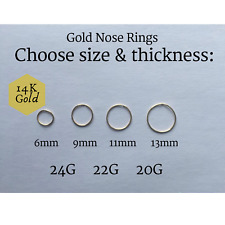 Gold nose ring for sale  Shipping to Ireland