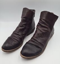 Wittner Dustin Soft Brown Leather Ankle Boots Womens Size 42 Pre-Owned  for sale  Shipping to South Africa