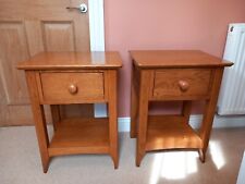 oak bedside tables 2 for sale  WHITBY